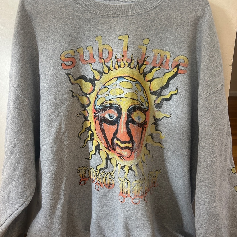 Urban Outfitters Gray Sublime Graphic Sweatshirt